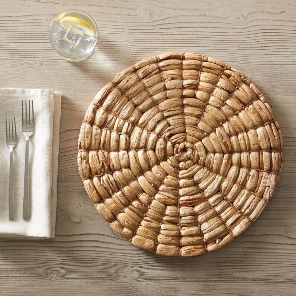 Water Hyacinth Woven Placemat West Elm UK